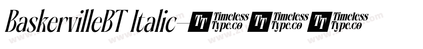 BaskervilleBT Italic字体转换